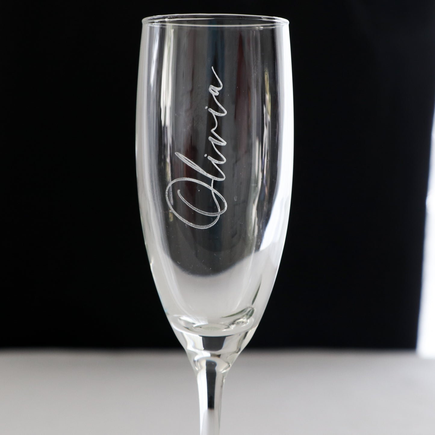 Personalised Name Champagne Glass