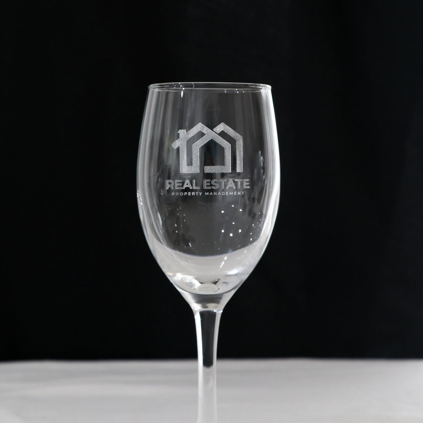 Laser Engraved Corporate Wine Glass