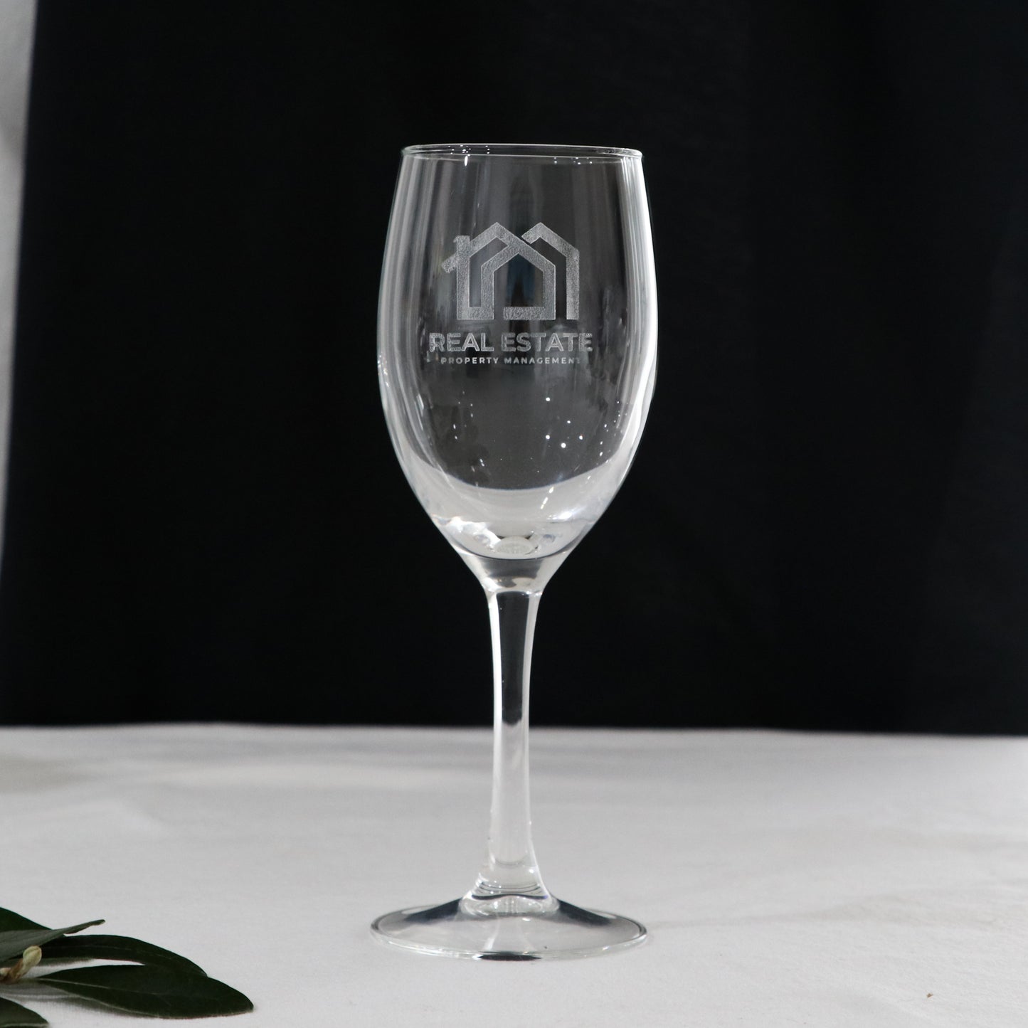 Laser Engraved Corporate Wine Glass