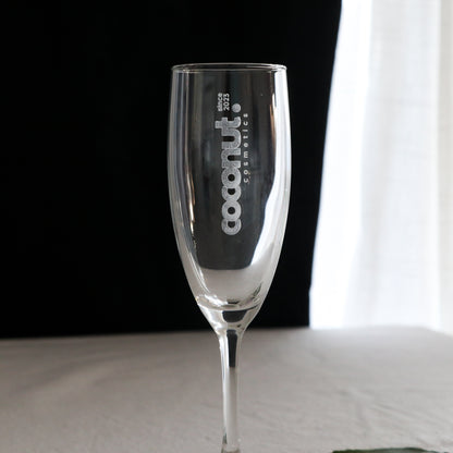 Custom Engraved Corporate Champagne Glass