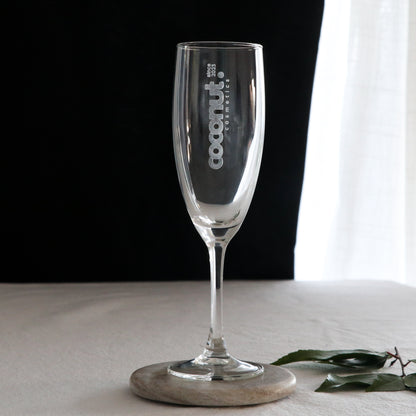 Custom Engraved Corporate Champagne Glass