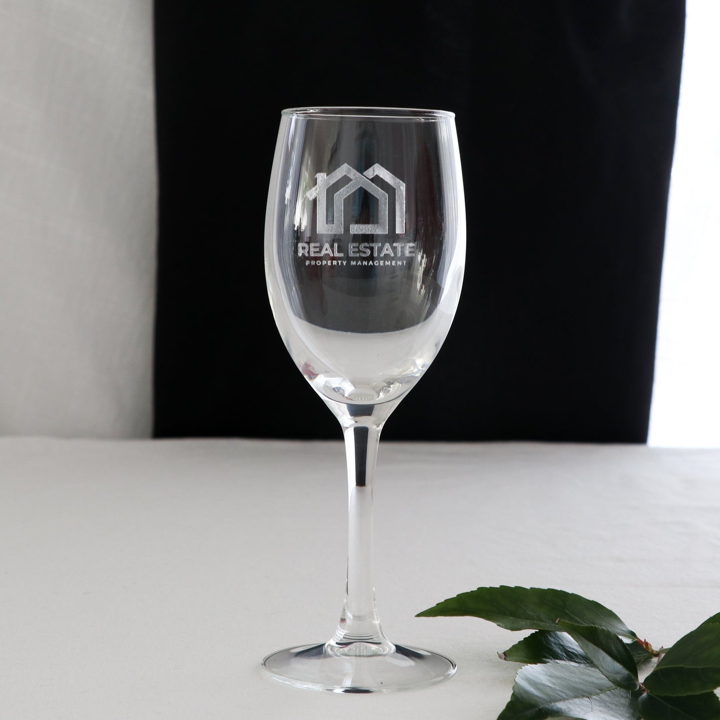 Laser Engraved Corporate Wine Glass