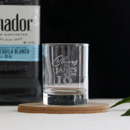 Engraved Birthday Shot Glass