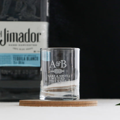 100 x Engraved Wedding Shot Glass