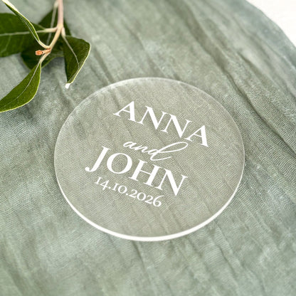 Personalised Acrylic Wedding Coasters